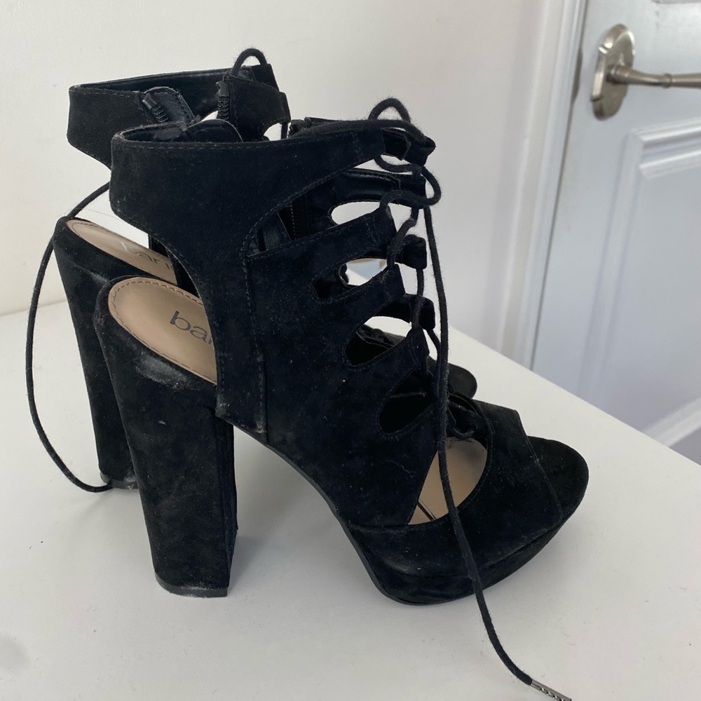 Bar 3 lace up heels